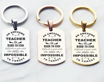 Personalised Teacher Gift, Custom Teacher Key chain Teacher Keyring , End of School Gift, Gifts for Teacher, Teachers Pet Teacher Keychain