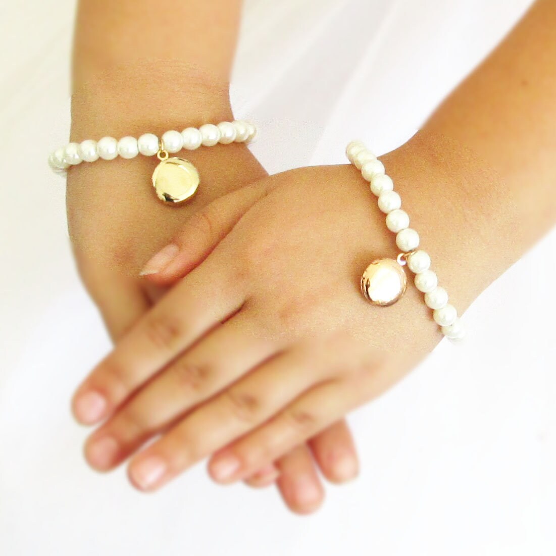 Flower girl gift Flower girl bracelet girls locket kids Etsy