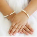 Personalized flower girl bracelet lowercase initial , personalized pearl bracelet, flower girl gift jewelry, wedding jewelry for kids