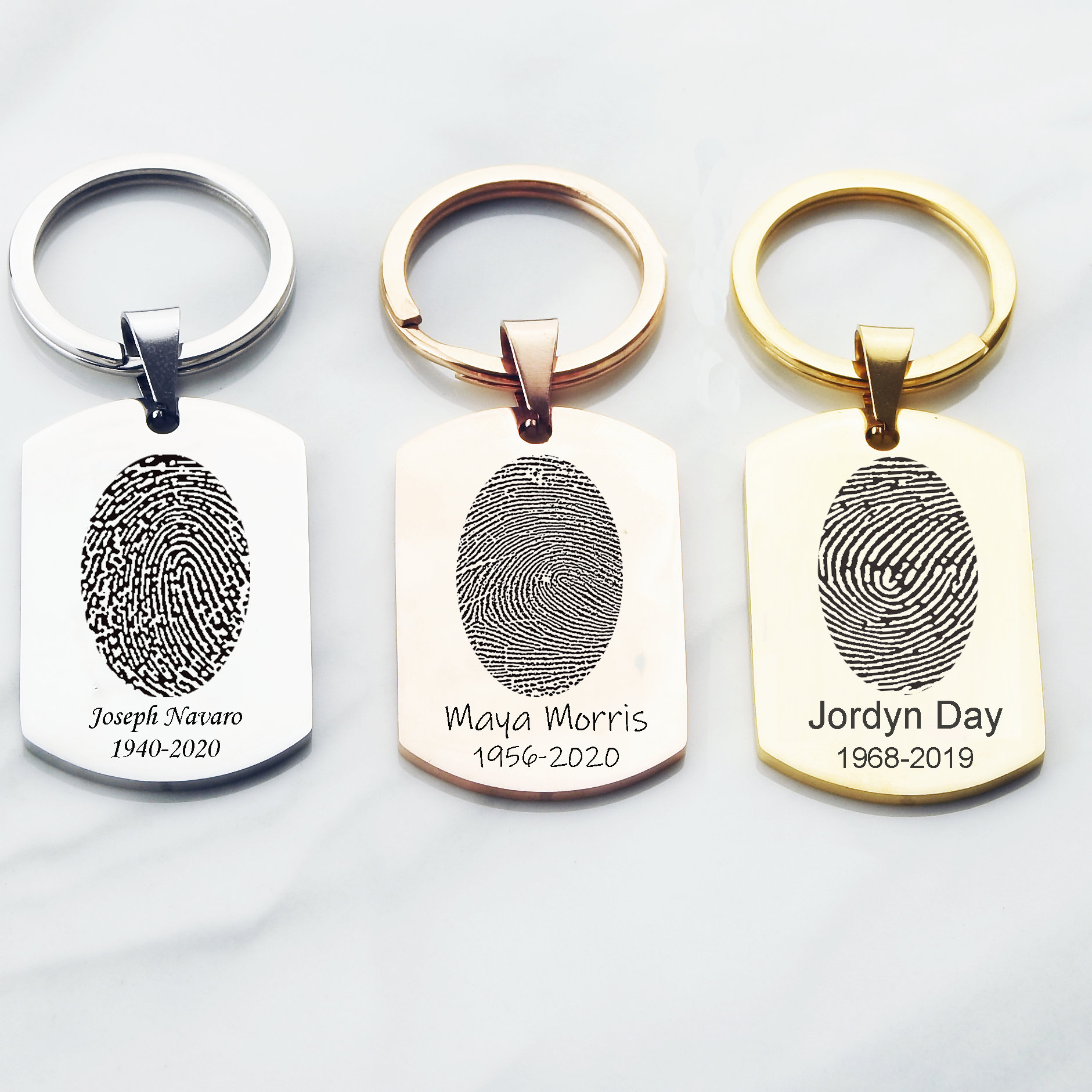 Fathers Day Gifts Personalized Keychain Custom Engraved – Gemnotic