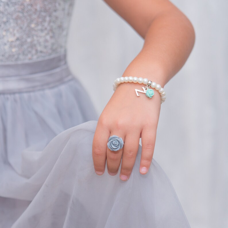 Flower Girl Gift Personalized Flower Girl Bracelet Kids Etsy