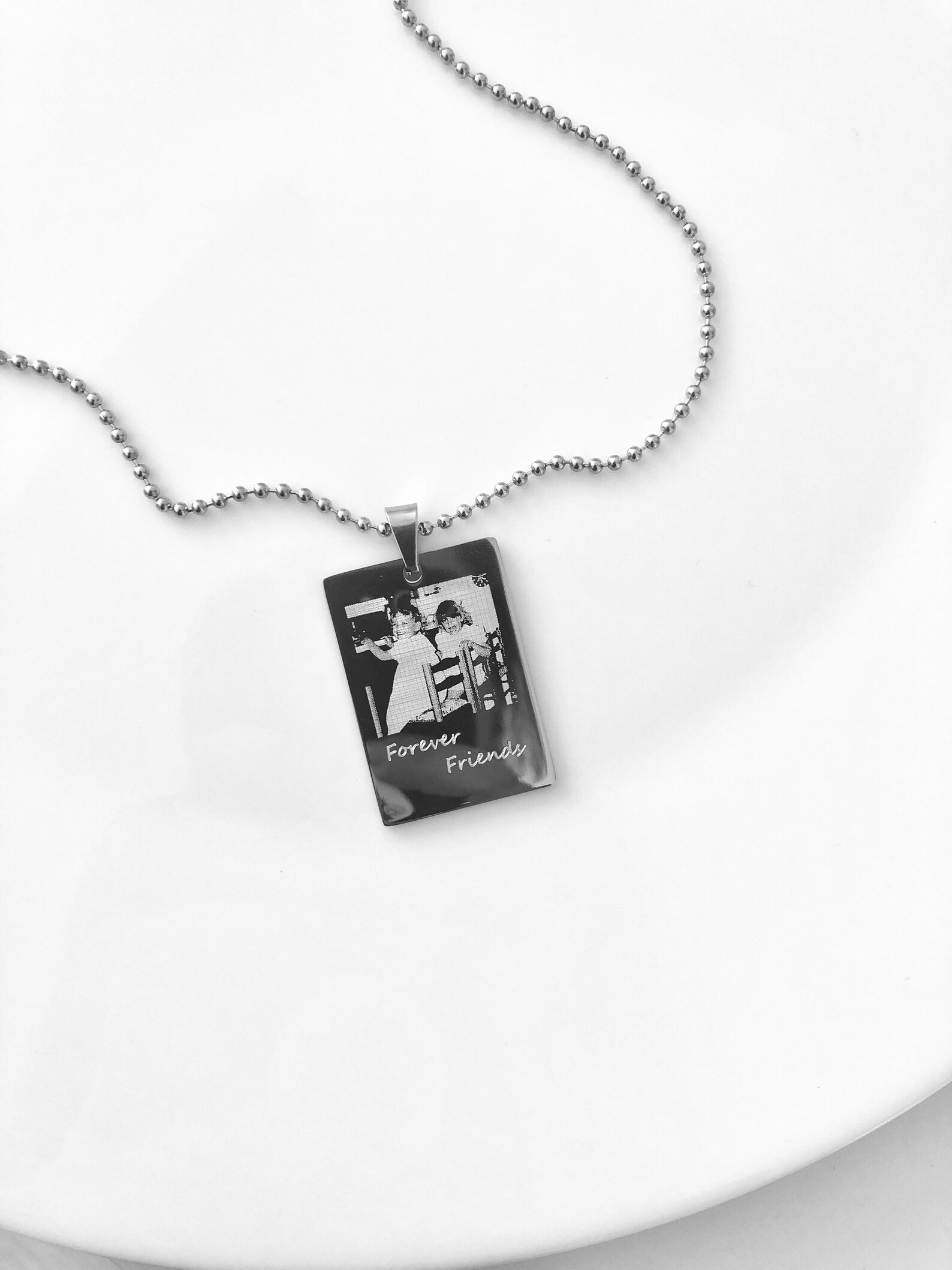 Photo Necklace Personalised Necklace Best Friend Gift Picture Etsy