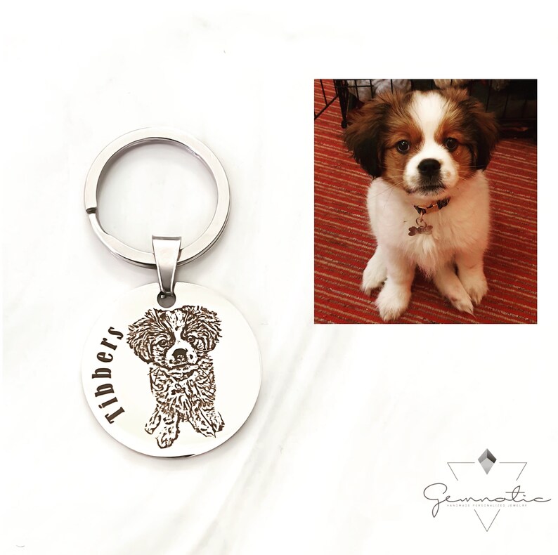 pet engraved keychain