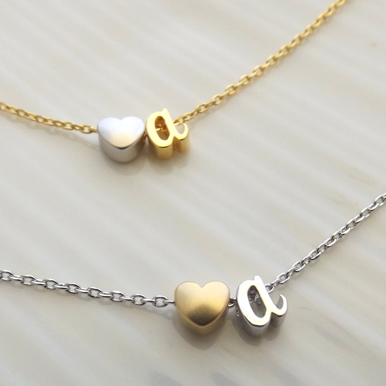 Children's Initial Necklace Toddler Necklace Etsy