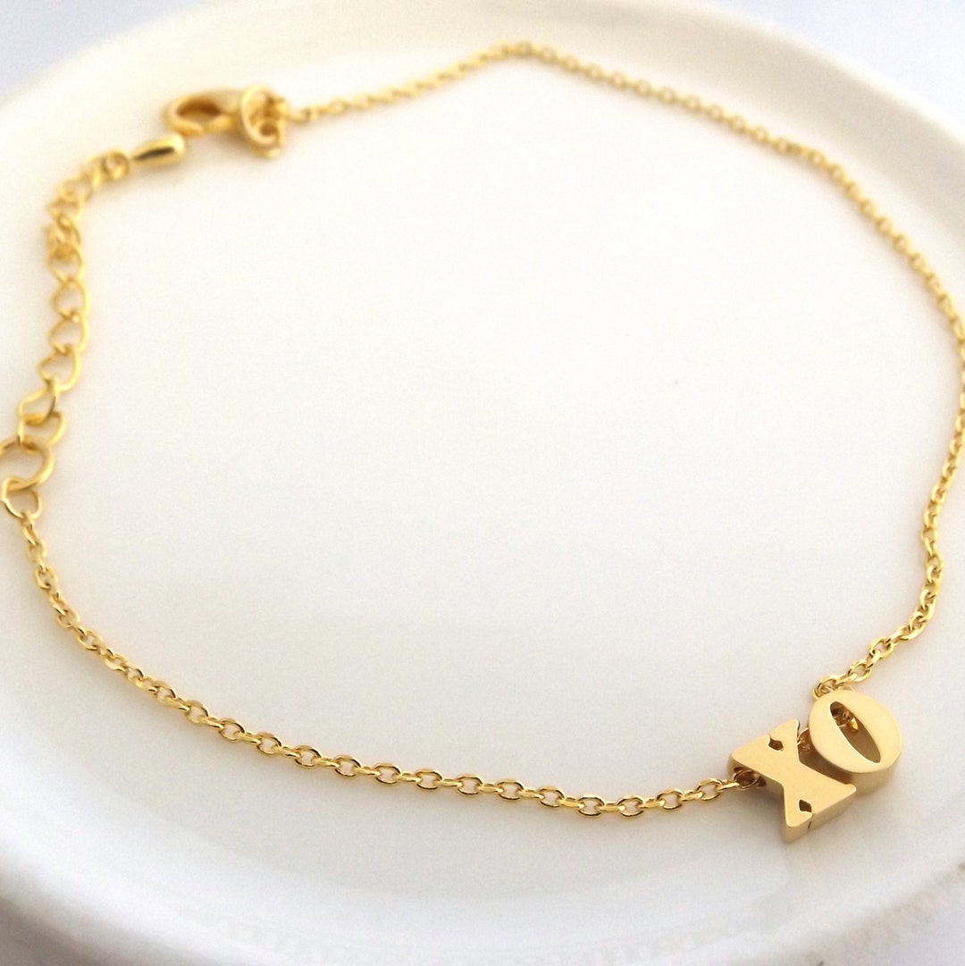 Gold XO Bracelet Sister Bracelet Sister Gift Best Friend Etsy