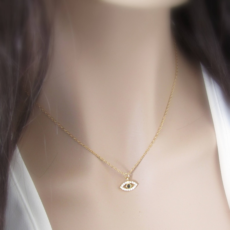 Evil Eye and Initial Choker-Personalized Evil Eye Necklace-Evil Eye Jewelry-Personalized Chokers-Women/'s Necklaces Gifts For Her-Lucky Eye