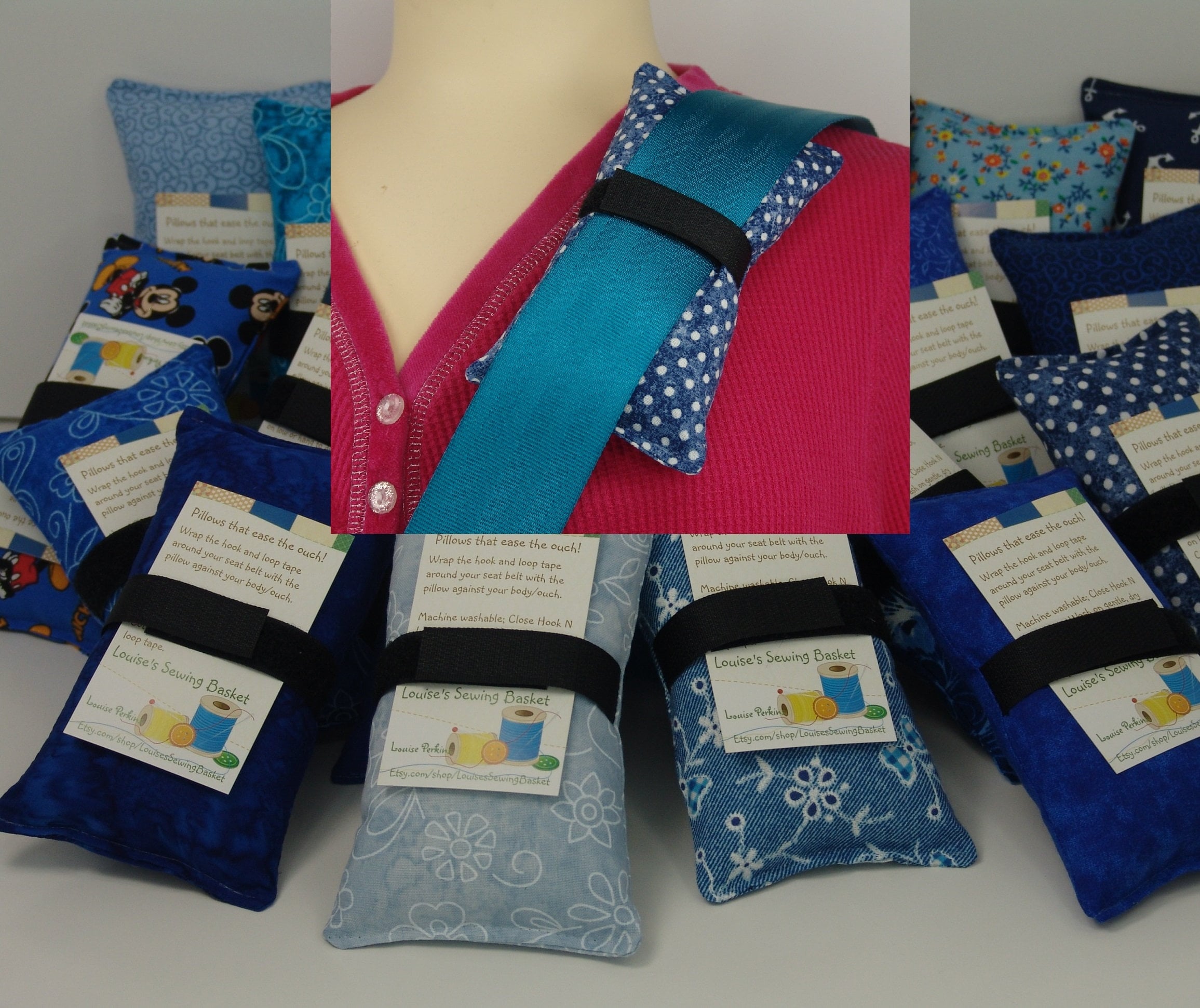 Chemo port pillow, cancer patient gift, Pacemaker pillow, medical port, seat belt pillow, seatbelt cushion, Breast Cancer pillow, Blue, teal