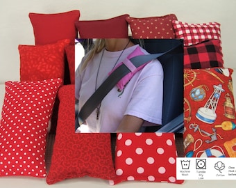 Pacemaker or medical porta pillow for seat belts , port Pillow, Cancer pillows, Post Op,  Surgery, travel pillow, G Tube, Reds