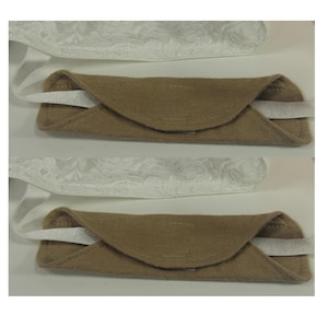 Shoulder Bra Strap Padding 2" wide, Pacemakers, Chemo Ports, Implanted Devices, Port Bra Strap Cushion, Faja bra strap padding, Set of 2