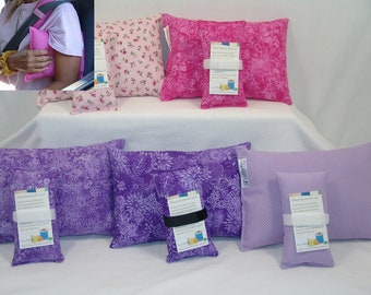 Lumpectomy pillow with port pillow set, Hot/cold pack pocket, Breast Cancer pillow, Post Op Pillow, travel pillow, G Tube, seat belt