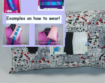 Hysterectomy seat belt pillow, Breast cancer, post-op gift, Surgery Gift, Endometriosis, Ostomy, Ovarian or Colon Cancer, Heart, abdominal
