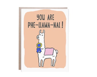 Llama Greeting Card Printable Free