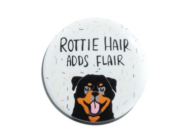 Rottweiler Pin, Rottweiler, Rottie, Rottie Pin, Pinback Button Pin, Rottweiler Mom