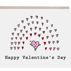 Valentine, Valentine's Day Card, Love Card, Friend Valentine, Rainbow Valentine