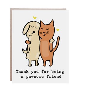 Carte d'ami, merci, ami, super ami