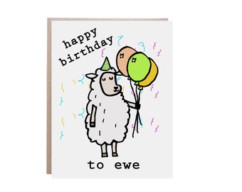 Birthday Card, Happy Birthday Card, Pun Birthday Card