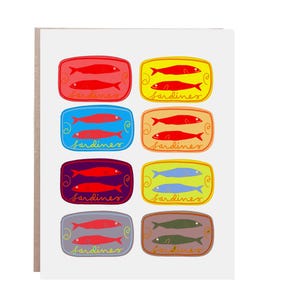 Carte Sardines, Sardine, Carte Poisson