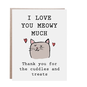Carte de la Saint-Valentin, De Chat, Carte De Maman De Chat, Saint-Valentin