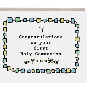 Carte de communion, Communion, Première communion, Communion pour garçon