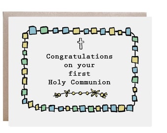 Communion Card, Holy Communion, First Holy Communion, Boy Communion