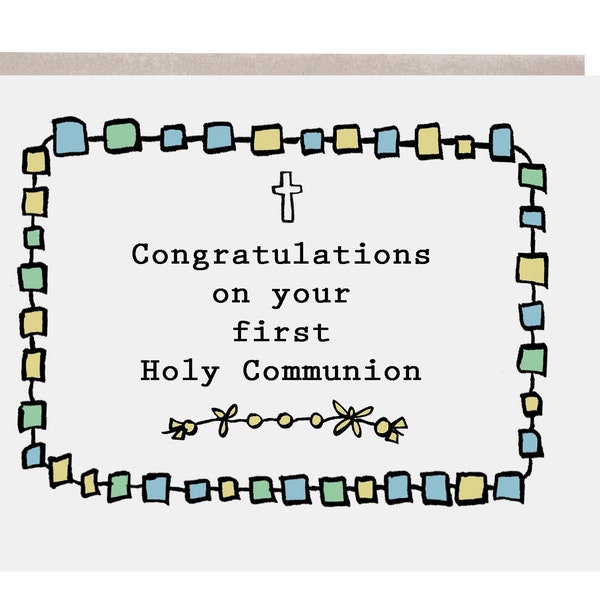 Communion Card, Holy Communion, First Holy Communion, Boy Communion