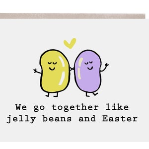 Osterkarte, Easer Liebeskarte, Osterfreundkarte, Jelly Bean Karte