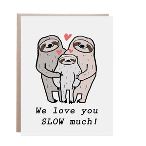 Valentinstagskarte für Kinder, Valentinstagskarte, Sohn Valentinstag, Tochter Valentinstag, Faultier, Faultier Valentinstag