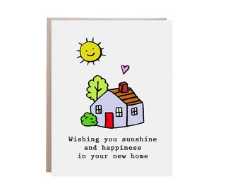 Housewarming Card, New Home, Congratulations Card, New Home Card