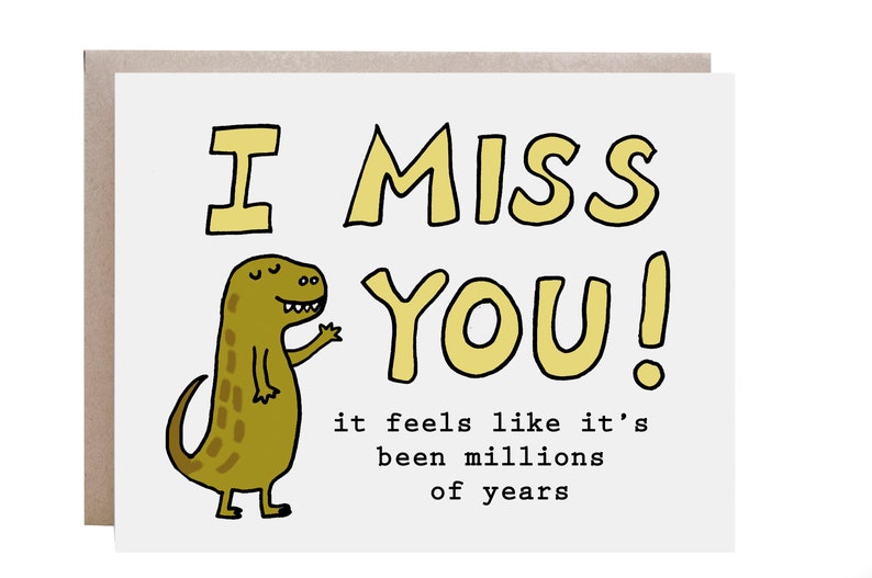 Funny Miss You Card, Miss You Card image 1