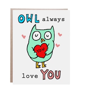 Eule liebe dich immer, Valentine, Eule Valentine, Liebeskarte, ich liebe dich Karte