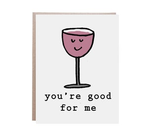 BFF Card, Best Friend Card, BFF, Funny Wine Card