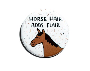 Horse Pin, Horse, Pinback Button Pin,  Button Pin, Button Badge, Horse Lover Gift, Horse gift, Equestrian, Pony