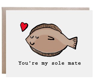 Love Card, Soul Mate, Sole Mate, Anniversary Card