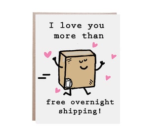 Valentine's Day Card, Anniversary Card, Love You Card, Love Card, Funny Love Card