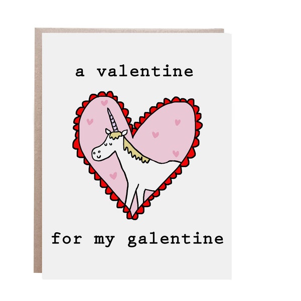 Galentine, Valentine for Friend, Galentine Card, Valentine's Day Card