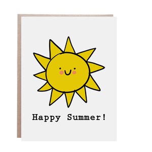 Feliz verano, tarjeta de verano, tarjeta de feliz verano, tarjeta de sol, tarjeta de verano