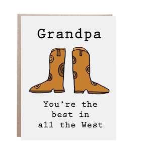 Father's Day Card, Grandpa Card, Grandfather Card
