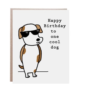 Carte d'anniversaire pour chien, joyeux anniversaire pour chien, carte d'anniversaire pour animal de compagnie, carte d'anniversaire pour chien, anniversaire pour chien