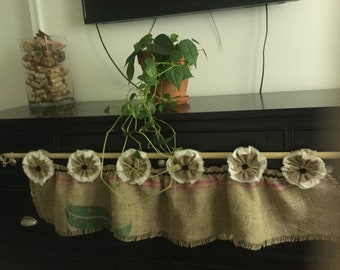 Coffee Sack Curtain Etsy