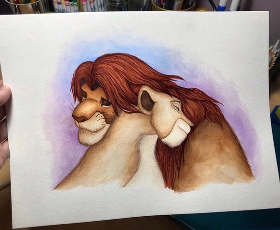 lion king love drawings