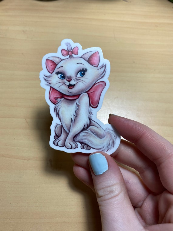 Disneys the Aristocats Marie Watercolor Painting 3 Inch Sticker Etsy