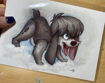 Anastasia - Pooka - Journey to the Past - Watercolor Painting