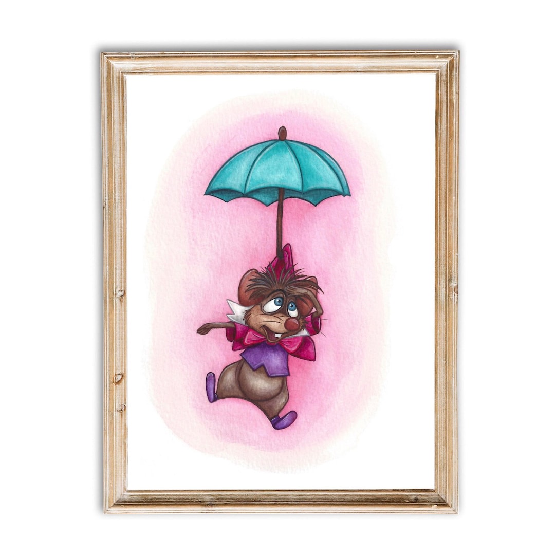 Disney's Alice in Wonderland - Dormouse - Watercolor Painting