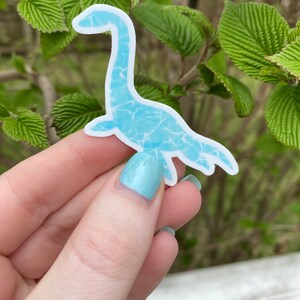 Dinosaur Sticker - Plesiosaurus - Vinyl Weatherproof Sticker - 2 and 3 inches