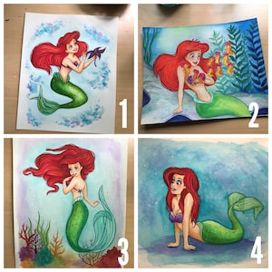Ariel - The Little Mermaid - Watercolor Prints