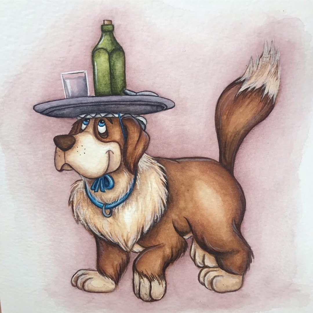 Disneys Peter Pan Nana Nurse Dog Watercolor Painting PRINT Etsy