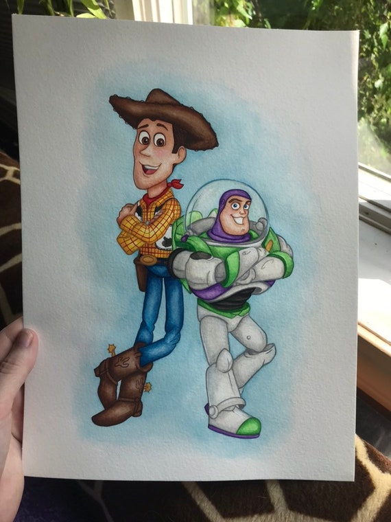 woody and buzz painting