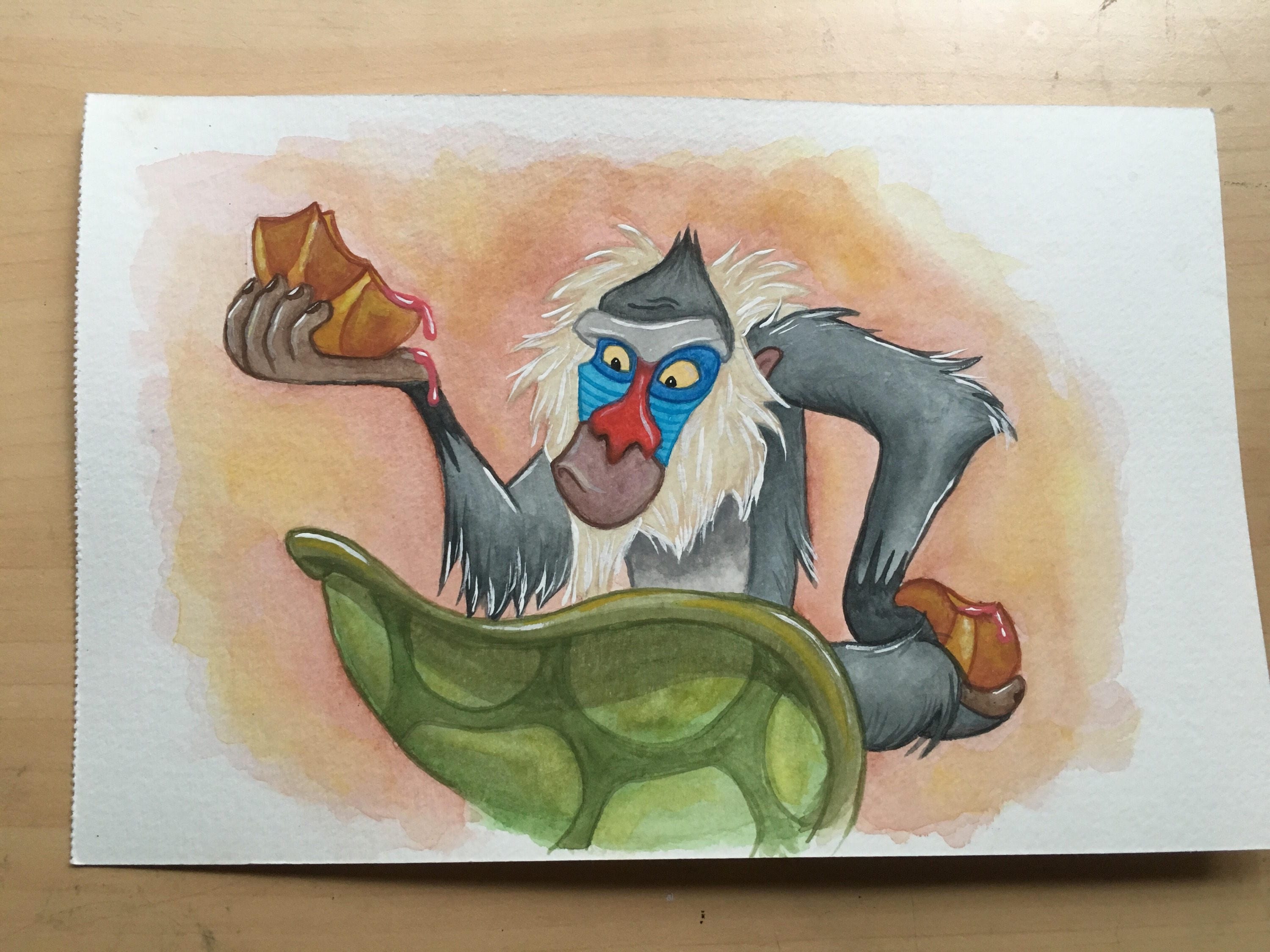 Lion King Rafiki Drawing