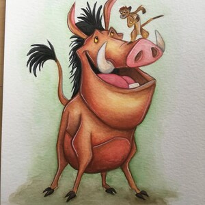 The Lion King - Timone and Pumba ORIGINAL and prints