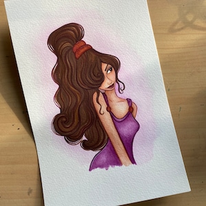 Hercules’ Megara - Watercolor Painting - Original & Print